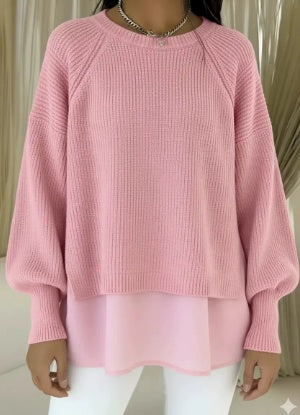 Adelyn | Warstwowy Sweter Dzianinowy