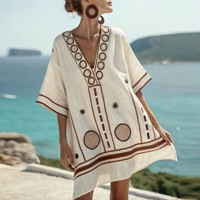 Barbara | Stylowa i Przytulna Sukienka Plażowa